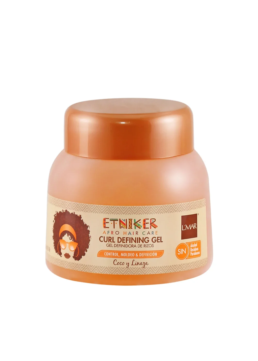 Gel Definidor de Rizos Etniker Curl Defining Gel con Coco y Linaza 300 g